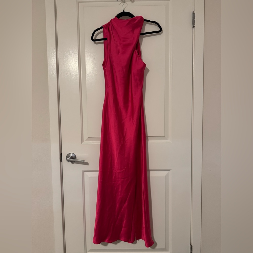 Zara Hot Pink Sleeveless Maxi Dress